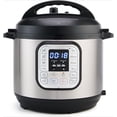 thumbnail image 1 of Duo 7-in-1 Mini Electric Pressure Cooker, Slow Rice Cooker, Steamer, Sauté, Yogurt Maker, Warmer & Sterilizer, Includes Free App with over 1900 Recipes, Stainless Steel, 3 Quart, 1 of 7