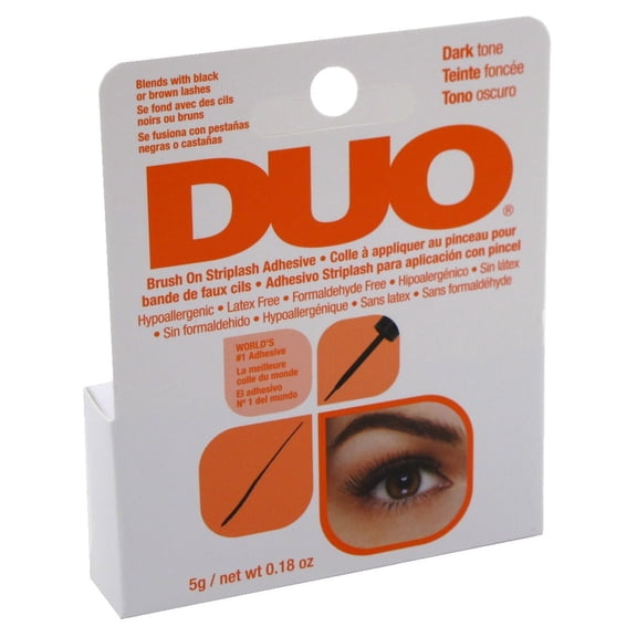 Duo Brush-On Striplash Adhesive Dark Tone 0.18oz (Pack of 3)