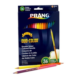 Prang® Duo-Color Colored Pencil Sets, 3 mm, 2B (#1), Assorted Lead/Barrel  Colors, 18/Pack