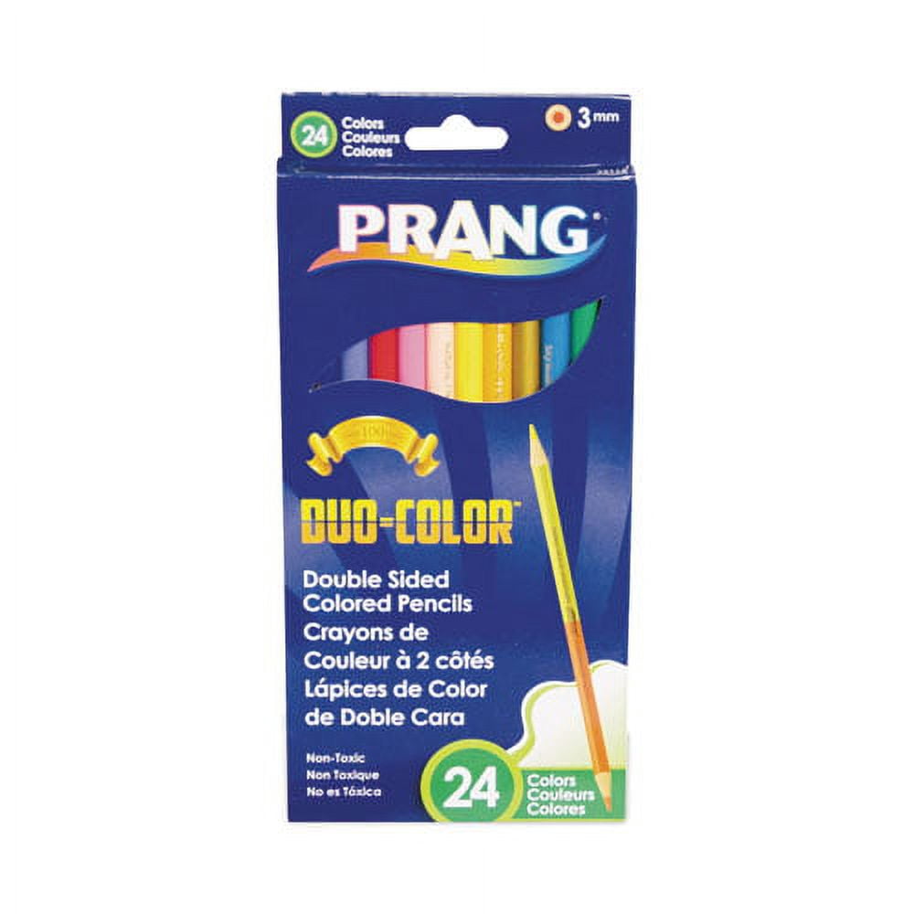 Duo-Color Colored Pencil Sets, 3 Mm, 2b (#1), Assorted Lead/barrel Colors, Dozen | Bundle of 10 Sets