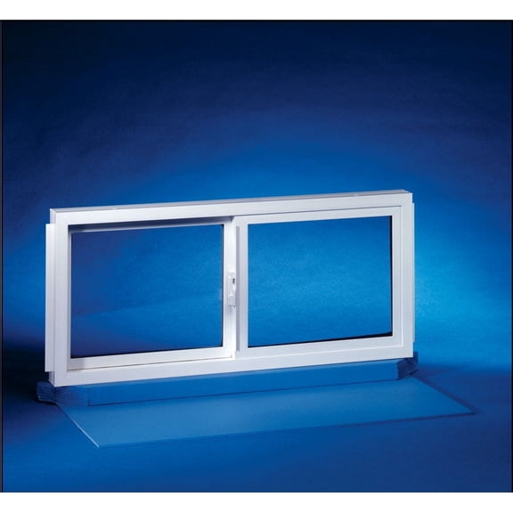 Duo-Corp 3222SLID Double Slider Basement Window, 32 X 22 in, Vinyl