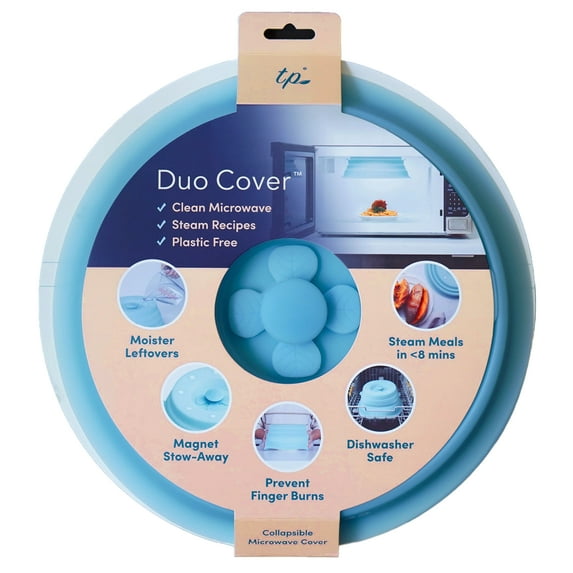 Duo Cover - Microwave Cover & Steamer - Blue