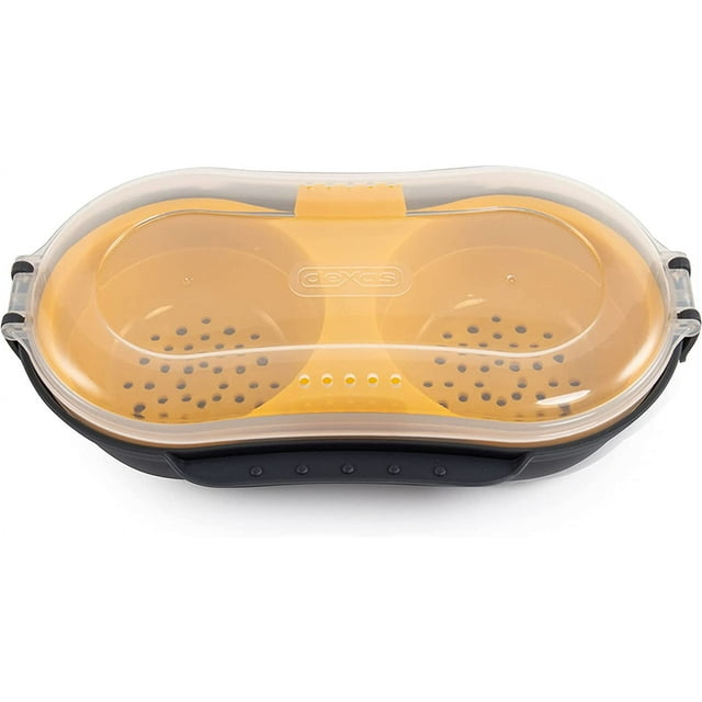 Duo Egg Cooker/Microwave Egg Poacher Cook 2 Eggs at Once Easy & Quick