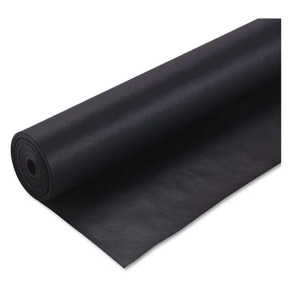 Duo-Finish Paper Roll - 200ft Long, Black - Versatile Art Paper for Wet & Dry Media, Smooth & Textured Surfaces