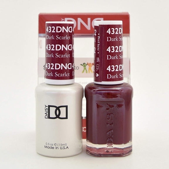 Duo - Matching Gel and Polish, 432 Dark Scarlet, Guarantee 3-5 days By DND