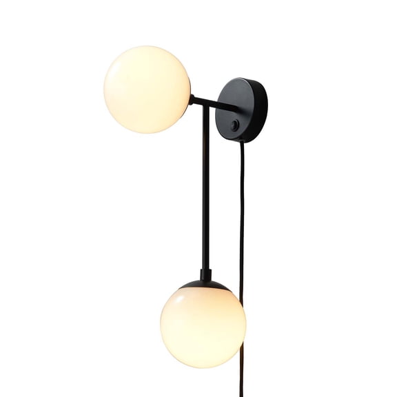 Duo Modern Contemporary LED Wall Sconce Matte Black