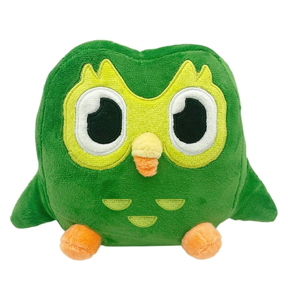 Duo Plush Toy Cute Green Owl Stuffed Animals Doll Soft Language Learning APP Mascot(20x7x15cm)