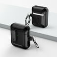 thumbnail image 1 of Duo Shield Secure Lock Designed For Apple AirPods Generation 1 & 2 With Hook, Black/Black, 1 of 7