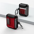 thumbnail image 1 of Duo Shield Secure Lock Designed For Apple AirPods Generation 1 & 2 With Hook, Red/Black, 1 of 7