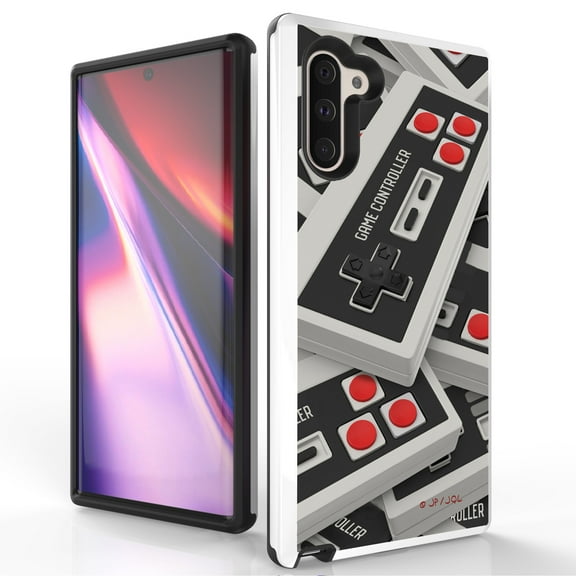 Duo Shield Slim Phone Case Suitable for Samsung Galaxy NOTE 10 - Retro Game Controller