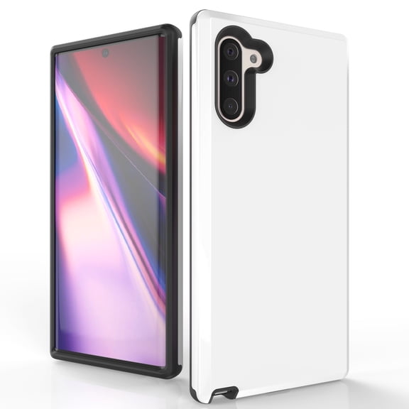Duo Shield Slim Phone Case Suitable for Samsung Galaxy NOTE 10 - White Black