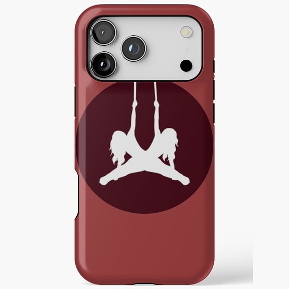 Duo Straps Double Maroon Gymnastics Sport Compatible Phone Case for iPhone 11 12 13 14 15 16 17 Pro Max
