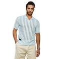 thumbnail image 1 of Duo-Striped Relaxed Polo T-Shirt, 1 of 8