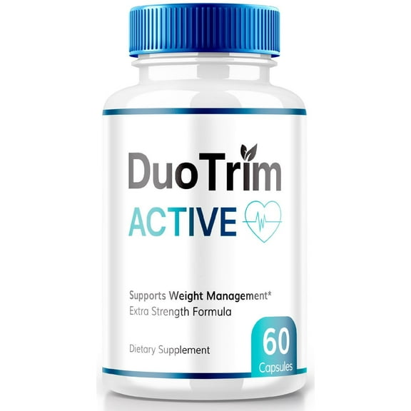 Duo Trim Active Pills, Duo Trim Active Advanced Formula Capsules, Maximum Strength Supplement for Weight Loss, All Natural Support, DuoTrim Vitamins for Overall Health, Official Reviews (60 Capsules)
