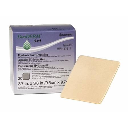 DuoDERM - CGF - Hydrocolloid Dressing DuoDERM - CGF - 8 X 12 Inch Rectangle Sterile - 5/Box