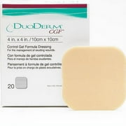 DuoDERM CGF Sterile Square Hydrocolloid Dressing, 4 x 4, 20 Count