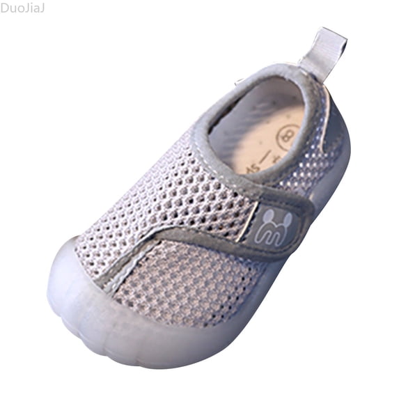DuoJiaJ Baby Mesh Slip On Shoes For Spring And Summer Toddler Sneakers Size 3,Gray