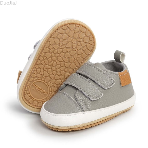 DuoJiaJ Baby Sneakers For Boys Girls First Soft Sole Shoes Breathable Comfortable Lightweight Casual Toddler Shoes For 0 18 Months Baby Boy Sneakers Size 6,Gray
