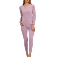 thumbnail image 1 of DuoJiaJ Boiling Patch Thermal Underwear – Fleece Lined Long With Deermusk Fleece Thermal Underwear Women Pink L, 1 of 5
