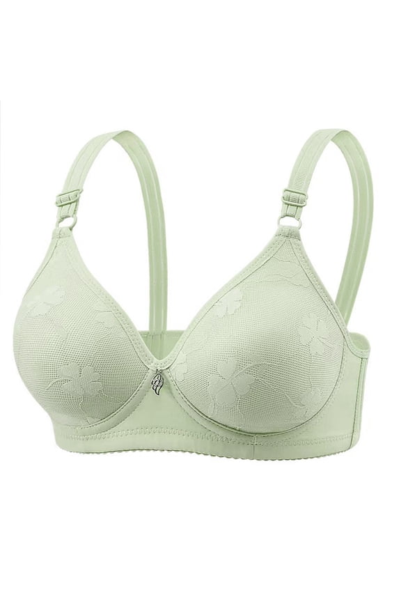 Breathable And Skin Friendly Thin Bra For Women Without Wires T-Shirt Bras Green