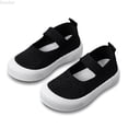 thumbnail image 1 of DuoJiaJ Breathable Girls Casual Sneakers Lightweight Elastic Low Top Walking Shoes For Toddler Kids Outdoor Play Girls Athletic Shoes Size 6,Black, 1 of 5