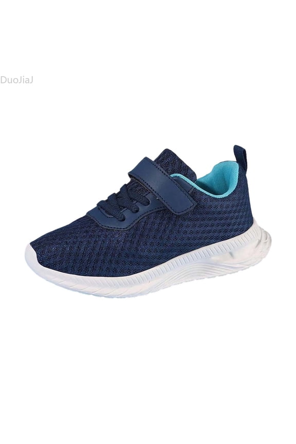 Breathable Mesh Sneakers For Boys Lightweight Comfortable Running Shoes Non Slip Sole Durable Casual Athletic Footwear For Kids All Season Boys Lightweight Sneakers For School Size 12,Blue