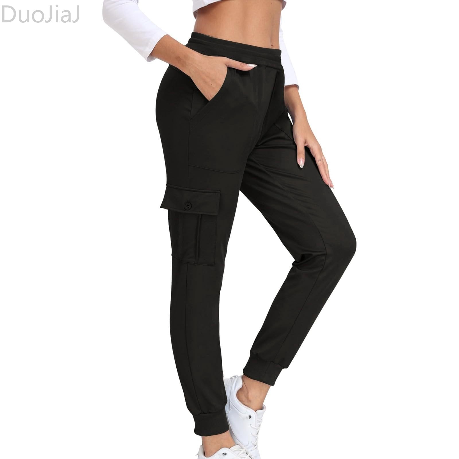 DuoJiaJ Casual Relaxed Fit Pants For Sports And Daily Wear With Pockets ...
