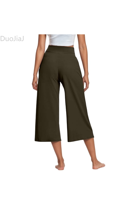 Casual Summer Half Pants For Everyday Wear Versatile Solid Color Design Easy To Pair With Jeans And Relaxed Trousers Women's Lounge Pants Green L