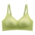thumbnail image 1 of DuoJiaJ Comfortable Seamless Full Coverage Bra For Women Wireless Bras With Soft Support Regular And Plus Size Wireless Bras Green, 1 of 5