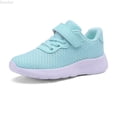 thumbnail image 1 of DuoJiaJ Fashion Autumn Children Girls Sports Shoes Flat Thick Bottom Lightweight Non Slip Lace Up Easy To Wear Mesh Upper Breathable And Comfortable Girls Sneakers Size 12,Green, 1 of 4
