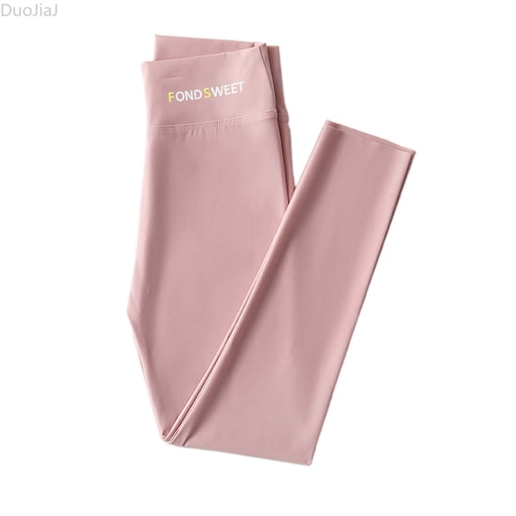 DuoJiaJ Girls Athletic Leggings Kids Dance Running Yoga Pants Workout Active Dance Tights Girls High Waist Leggings Size 5-6 Years,Pink