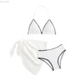 thumbnail image 1 of DuoJiaJ Girls' Bikini Hot Spring Vacation Beach Swimsuit Kids 3 Piece Swimsuit,10Y, 1 of 4