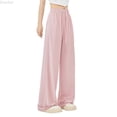 thumbnail image 1 of DuoJiaJ Girls Casual Loose Fit Long Pants For Everyday Wear Spring Summer Outdoor Sports Comfortable High Waist Flowy Trousers For Teenagers 9 16 Years Kids Casual Pants Girls Size 170/XL,Pink, 1 of 3