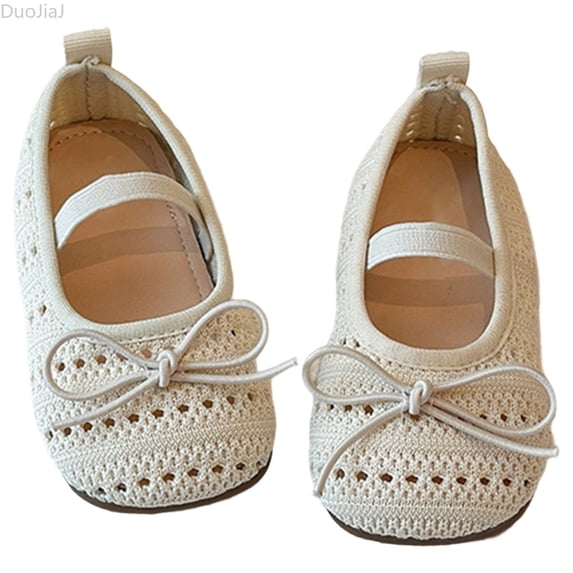 DuoJiaJ Girls Sandals For Toddler To Kids Breathable Bow Summer Shoes Casual Everyday Wear Comfortable Lightweight Infant Baby Girl Closed Toe Sandals Girls Flat Sandals Size 6.5