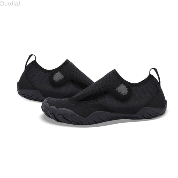 DuoJiaJ Kids Boys Sneakers For Sports Outdoor Casual Wear Breathable Lightweight Comfortable Non Slip Walking Shoes Boys Sports Shoes Size 8,Black