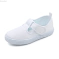 thumbnail image 1 of DuoJiaJ Kids' Canvas Sneakers,Hook Loop Lightweight for School,1, 1 of 3