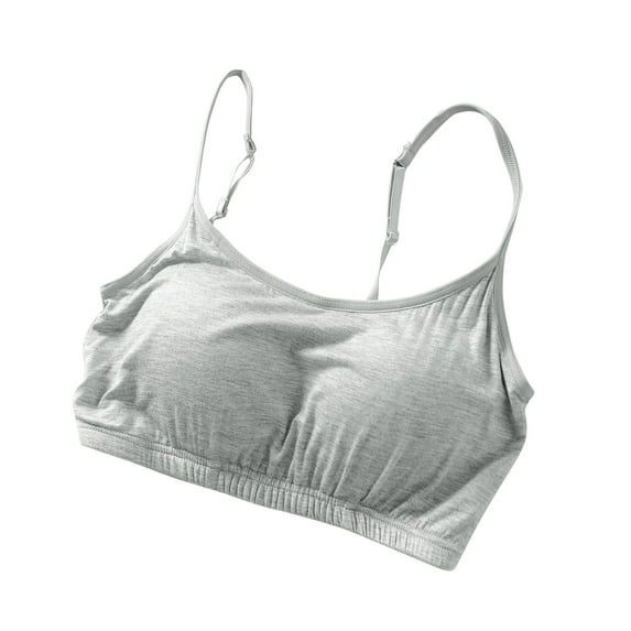 DuoJiaJ Ladies Cup Rimless Yoga With Chest Pad Half Length Small Sling Tube Top Bottom Sports Bra Women’s Athletic Tank Tops