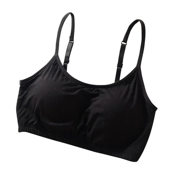 DuoJiaJ Ladies Cup Rimless Yoga With Chest Pad Half Length Small Sling Tube Top Bottom Sports Bra Women’s Athletic Tank Tops