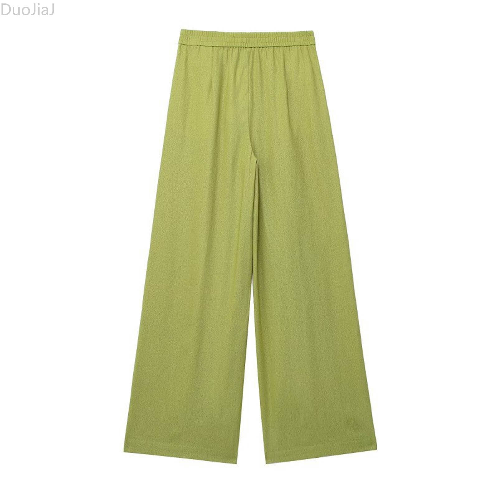 DuoJiaJ Ladies' Spring And Summer Solid Color Casual Pants Large Solid ...