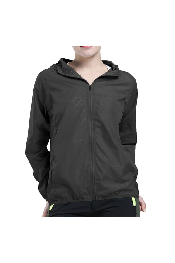 Lightweight Rain Jacket Women's Raincoat Transition Jacket Windbreaker With Hood Cycling Jacket Rain Cape Thin Rain Jackets Wind Jacket Hiking Jacket Outdoor Womens Warm Winter Coat Black M