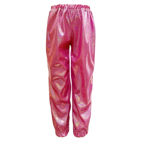 DuoJiaJ Men And Ladies Fine Glitter Straight Trousers Performance Clothing Elastic Dance Closure Trousers Women’s Casual Cargo Pants Elastic Waist