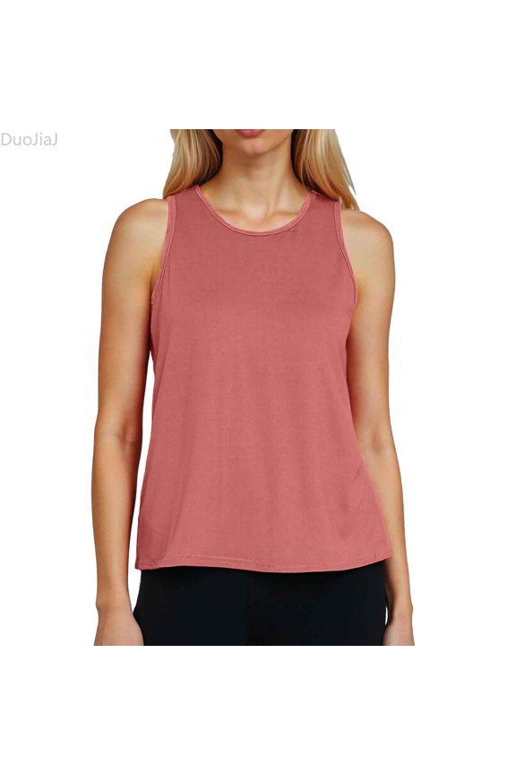 New Sleeveless Loose Training And Fitness Wear For Women With A Beautiful Back And Effect. Wear A Vest And Sports Top Over Yoga Women Workout Tank Tops Red M