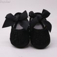 thumbnail image 1 of DuoJiaJ Baby Girl Soft Shoes Soft Soled Non- Bowknot Footwear Crib Shoe Toddler Sneakers Size 11,Black, 1 of 4