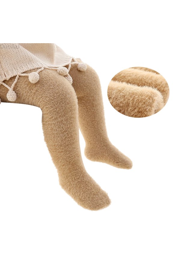 Baby Girls Soft Warm Winter Tights Stocking Cotton Toddler Full Length Pants Tights Children Leggings Pantyhose Toddler Girls Leggings Size 6-12 Months,Yellow