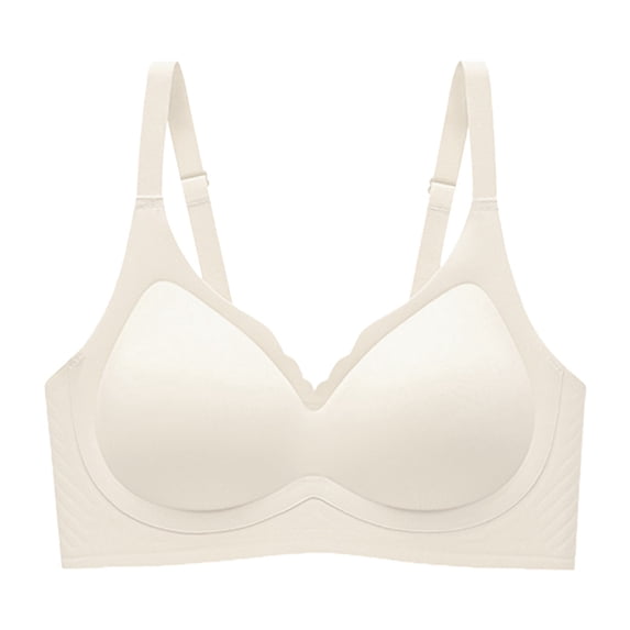 DuoJiaJ Seamless Bra Girl With Small Holding Thin Bra Girl Without Underwire Sports Bras for Women Gold