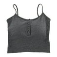 thumbnail image 1 of DuoJiaJ Shelf Bra Camisoles Adjustable Spaghetti Strap Tank Tops Basic Layer Women’s Tank Tops, 1 of 5