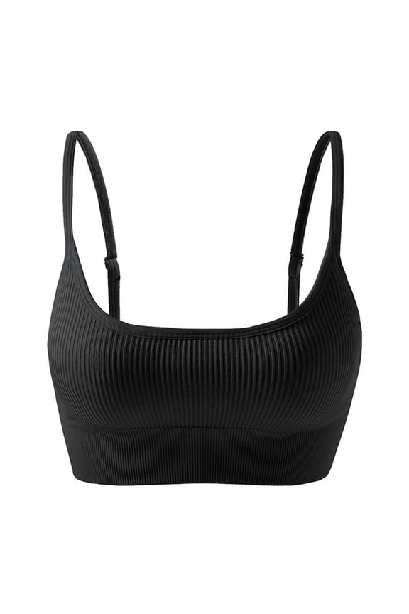 Sports Bra Shockproof And Sagging Running Gathered Yoga Sling Without Steel Ring Beautiful Back Fitness Bra Plus Size Bras Black
