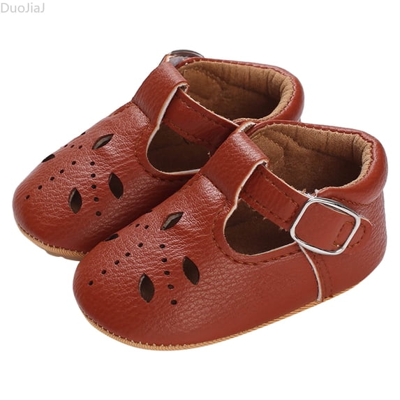 DuoJiaJ Summer Children Toddler Shoes Girls Sports Flat Bottom Non Lightweight Hollow Out Breathable Comfortable Solid Color Simple Summer Style Baby Sneakers For Walking Size 6,Brown
