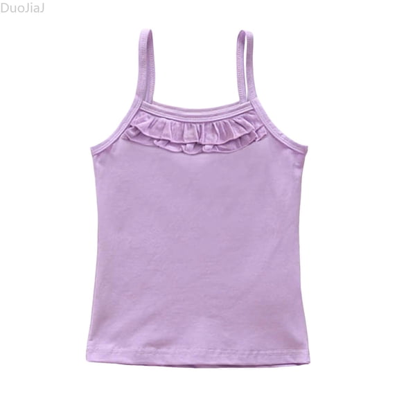 DuoJiaJ Summer Thin Baby And Children Base Children's Underwear Little Girl Sweatshirt White Tank Tops For Girls Size 18-24 Months