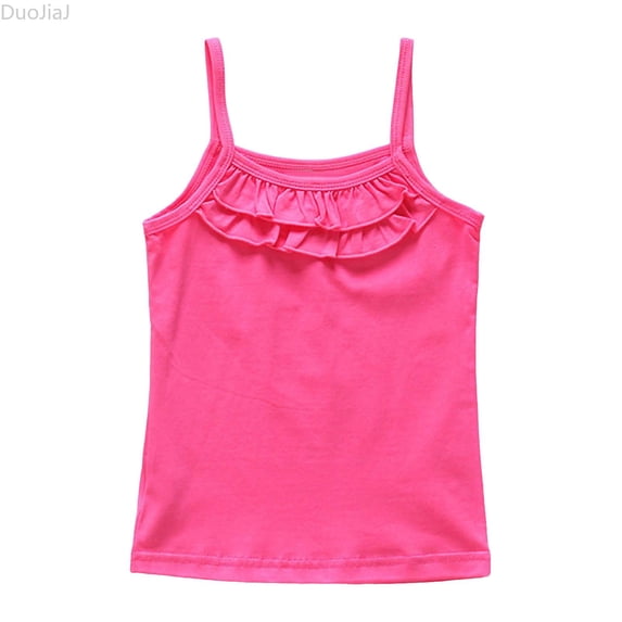 DuoJiaJ Summer Thin Baby And Children Base Children's Underwear Little Girl Sweatshirt White Tank Tops For Girls Size 5-6 Years